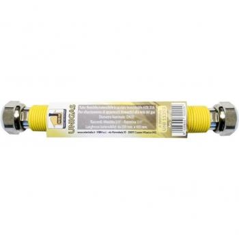 Tuyau de gaz inoxydable 1/2'' 100/200 mm norme UNI 11353
