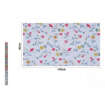 Rollo de Papel Pintado Floral Adhesivo 45x150 cm