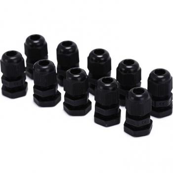 10 pièces de connecteurs en nylon IP68 M12 pour câbles de 3mm-6.5mm