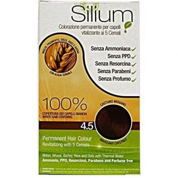 Colorazione Permanente In Crema Castano Mogano 4,5 Silium 1 Kit