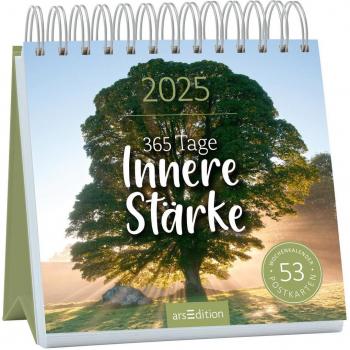 ARSEDITION 13276 Postkartenkalender 365 Tage Innere Stärke 2025
