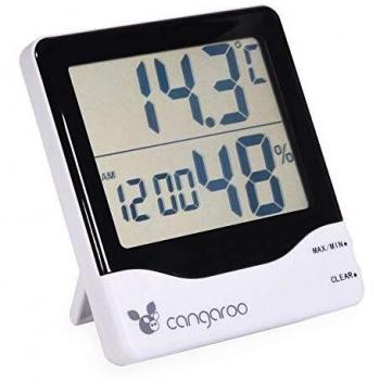 Cangaroo digitales Thermometer 3 in 1 mit Hygrometer und Uhr