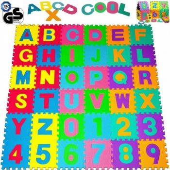 Tappeto Puzzle Giocattolo 12x12 cm con Alfabeto in Gomma