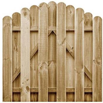 VidaXL Outdoor Pinewood Gate 100x100 cm