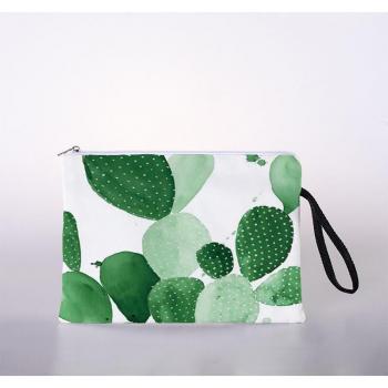 Organizador de tocador con diseño de plantas verdes