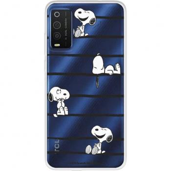 Cubierta TCL 205 Peanuts – Diseño Snoopy con Rayas (Oficial)