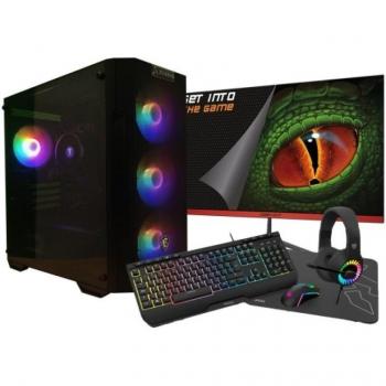Zone Evil HyperPlay PC – Ryzen 5 4650G, 32 Go RAM, 2 To SSD + 24 écran Full‑HD