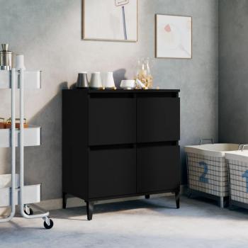 VidaXL Black Storage Sideboard 60x35x70 cm