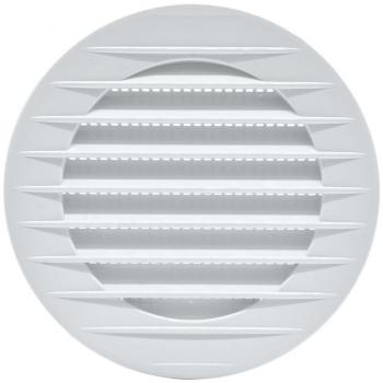 Grille de ventilation encastrée ronde avec moustiquaire Ø80mm ABS