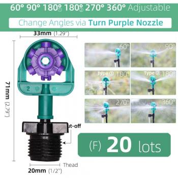 MUCIAKIE Fiberglass Stake Sprinkler