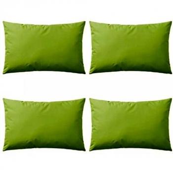 Oreillers d'extérieur vidaXL 60x40 cm Vert Pomme