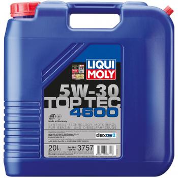 20 Liter Liqui Moly Top Top Tec 4600 5W-30 Motoröl mit Auslaufshahn