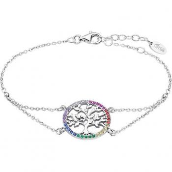 Pulsera Lotus Silver Plata Mujer Árbol Colores LP1746-2/5