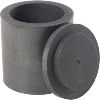 40x40mm High Purity Graphite Melting Crucible with Lid for Silver and Black