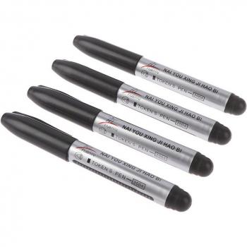 Plumas Etiquetadoras de Huertos – Sistema de Tótems Negros, 4 piezas