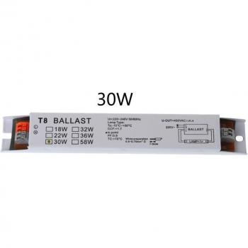 T8 220-240V AC Electronic Ballast for 2x30W Fluorescent Lamps