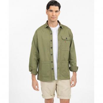 Sobrecamisa El Pulpo Estampado Verde para Hombre