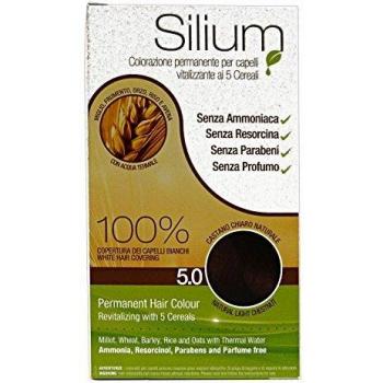 Colorazione Permanente In Crema Castano Chiaro Naturale 5,0 Silium 1 Kit