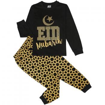 Pijama Negro Eid Mubarak para Niños