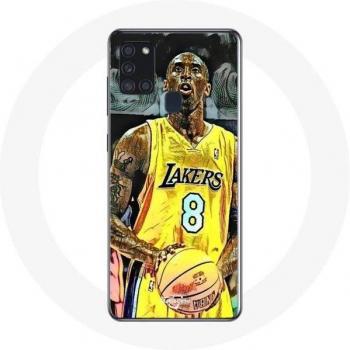 Coque voor Samsung Galaxy A21S Kobe Bryant Dunk Lakers 8 NBA Zwart