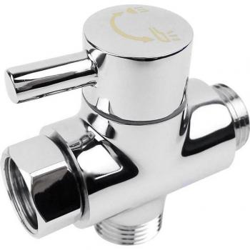 Inverseur de douche 3 voies en cuivre chromé 1/2 pouces IPS