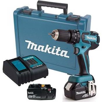 Makita 18V DHP459SFE Brushless Combo Kit (Blue, 3 Ah, 2‑Battery)