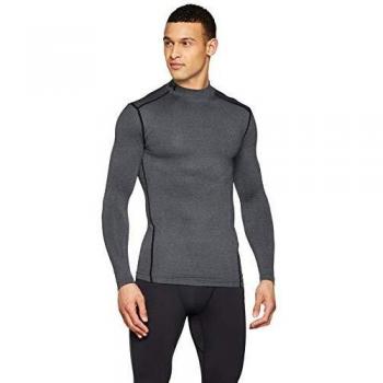 ColdGear Kompressionsmock Shirt Herren – Ultravarm – Grau L