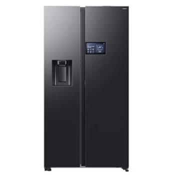 SAMSUNG Bespoke AI 621L Black Smart Side‑by‑Side Refrigerator with Built‑in Ice & Water