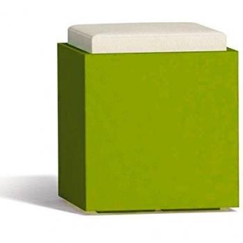 Reposapiés Verde Monacis Polímero 40x40x47,5