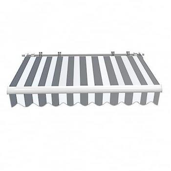 Toldo Articulado Toboli 2,5x2m Antracita/Blanco con Protección UV