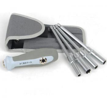 Kit Profesional: Broca Taladro 1/4 + Destornillador Hex + Llave de Tubo