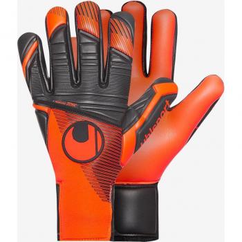 Uhlsport Powerline AbsolutGrip HN Torwarthandschuhe Fluo Rot Schwarz