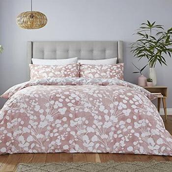 Silentnight Sustainable Blossom Tree Reversible Blush Pink Super Soft Bedding Set