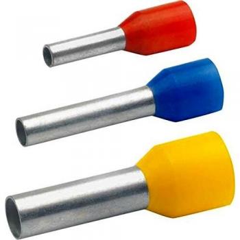Klauke 47612 Ferrule, Partially Insulated, 10 mm², Red, 100 pcs