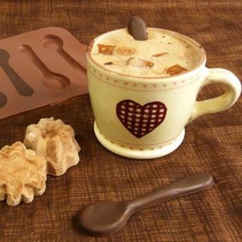 Shop-Story ChocoSpoon Silicone Mold – 6‑Position Set