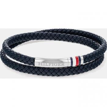 Bracciale Tommy Hilfiger 2790549 – Pelle Nera con Acciaio