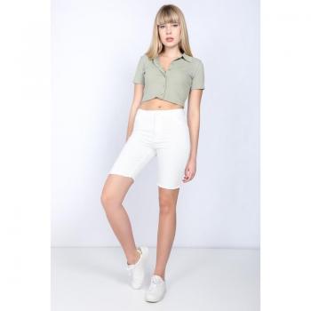Bermuda Korte Broek Dames Wit Jeans S