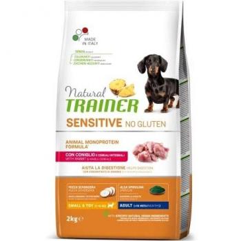 Natural Trainer Sensitive No Gluten Small & Toy Adult Con Coniglio Per Cani Toy 2kg 691c 691c