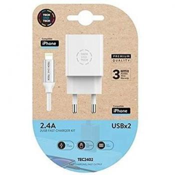 Cargador de Pared Tech One 2.4A