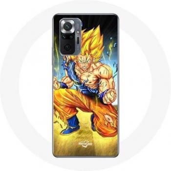 Fodera per Xiaomi Redmi Note 10 Pro Son Goku Dragon Ball Corpo Arrabbiato