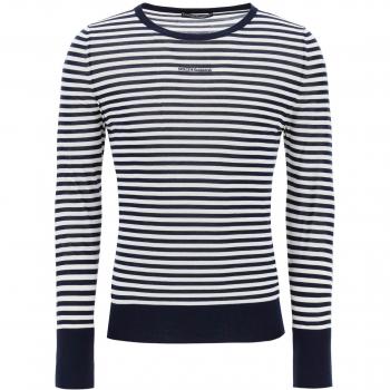 Dolce & Gabbana Multicolor Round-neck Knitwear, Male, Size: L