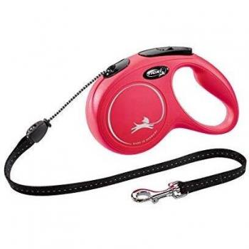 Flexi Correa Extensible De Cordón New Classic Rojo M  (5 M)