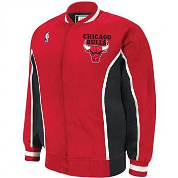 Chicago Bulls 1992‑93 Mitchell & Ness Giacca Calore Uomo L – Tracciato Rosso