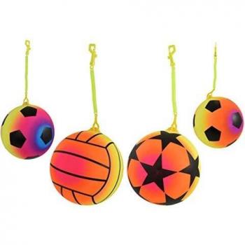 9 Neon Football with Keychain