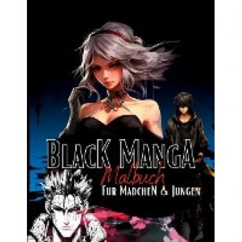 Black Manga Malbuch.