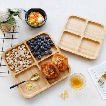 Bamboo Healthy Eating Plates
