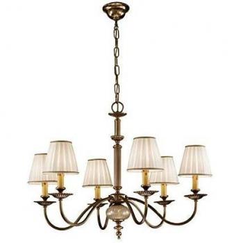 Ascot Classic Chandelier Antique Brass, 6x E14