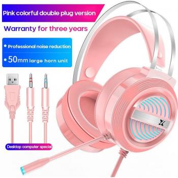 USB Headset for Gaming with Microphone and Deep Bass 7.1 Surround Sound
