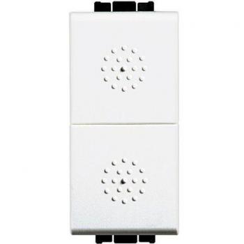 Bticino living light doppio pulsante unipolare 1 polo saliscendi no 16a bianco bticino n4036