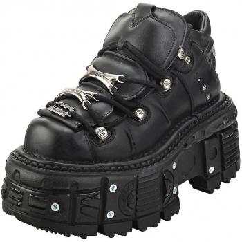 Botines New Rock Modelo M Tank106 C2 en Color Negro
